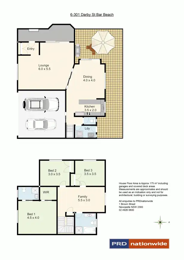 Floorplan of Homely townhouse listing, 6/301 Darby Street, Bar Beach NSW 2300