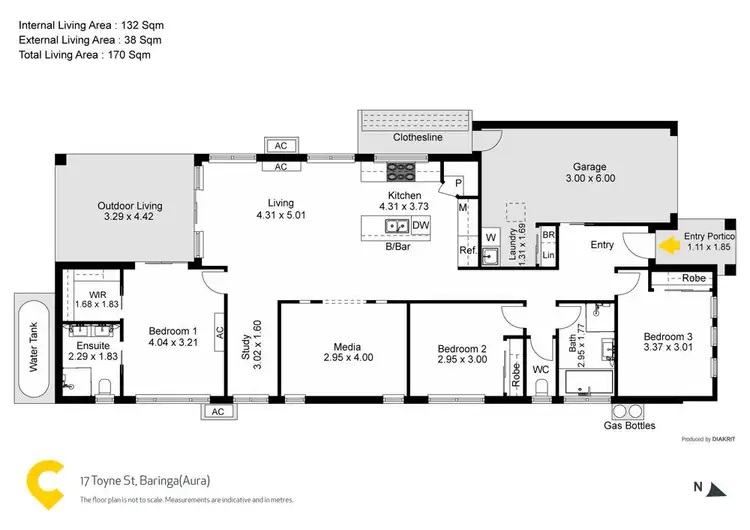 Floorplan of Homely house listing, 17 Toyne Street, Caloundra West QLD 4551