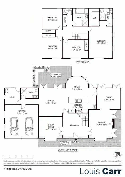 Floorplan of Homely house listing, 7 Ridgetop Place, Dural NSW 2158
