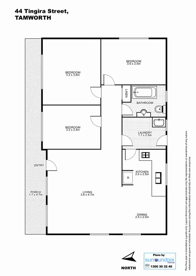 Floorplan of Homely house listing, 44 Tingira Street, Tamworth NSW 2340
