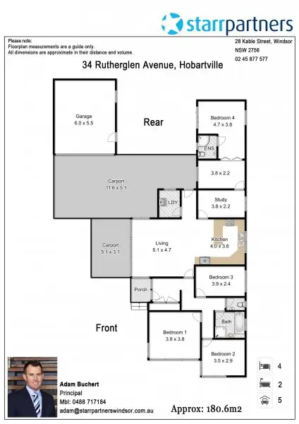 Floorplan of Homely house listing, 34 Rutherglen Avenue, Richmond NSW 2753