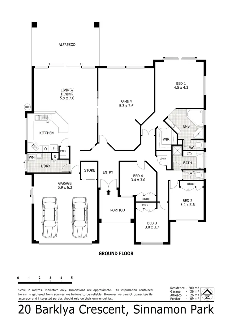 Floorplan of Homely house listing, 20 Barklya Crescent, Sinnamon Park QLD 4073