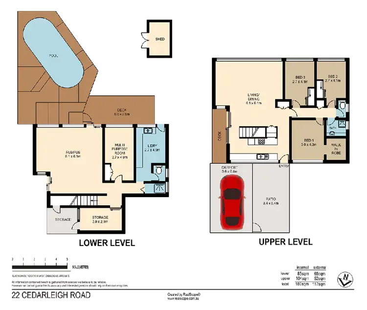 Floorplan of Homely house listing, 22 Cedarleigh Road, Kenmore QLD 4069