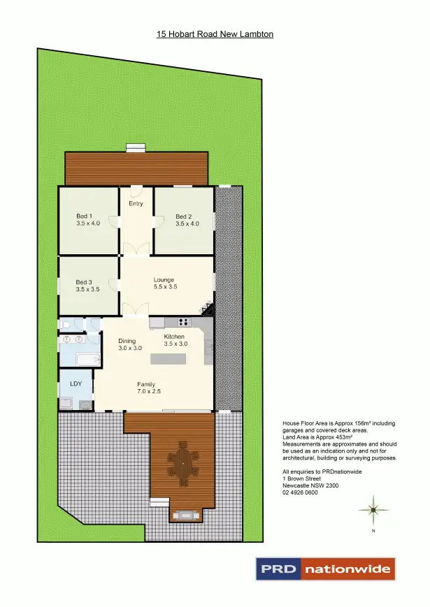 Floorplan of Homely house listing, 15 Hobart Road, New Lambton NSW 2305