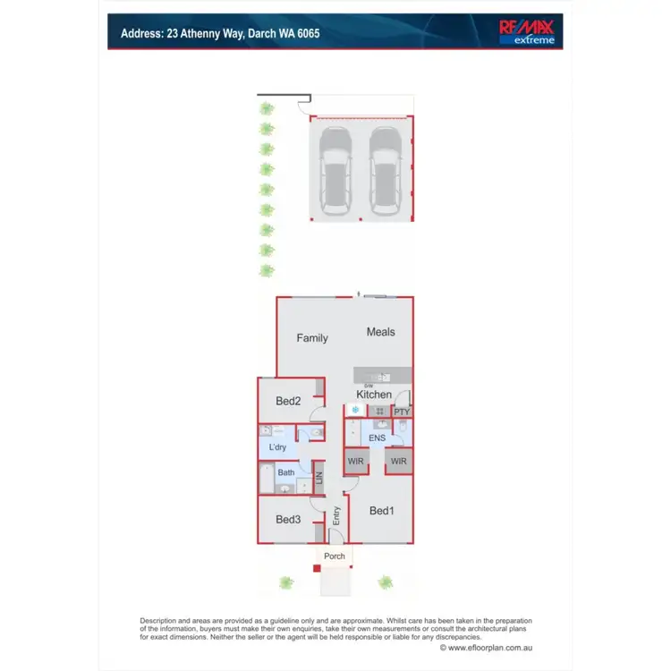 Floorplan of Homely house listing, 23 Athenny Way, Darch WA 6065