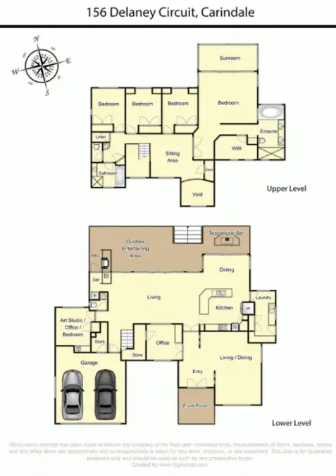 Floorplan of Homely house listing, 156 delaney cct, Carindale QLD 4152