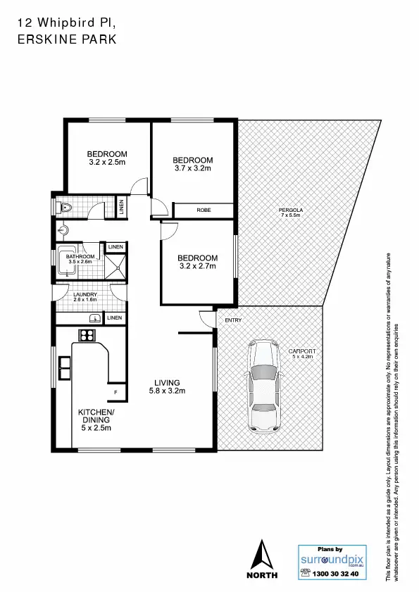 Floorplan of Homely house listing, 12 Whipbird Place, Erskine Park NSW 2759