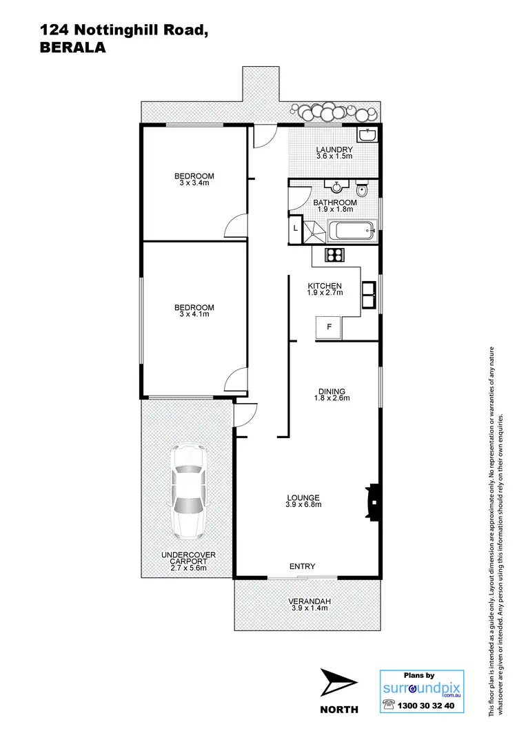 Floorplan of Homely house listing, 124 Nottinghill rd, Berala NSW 2141