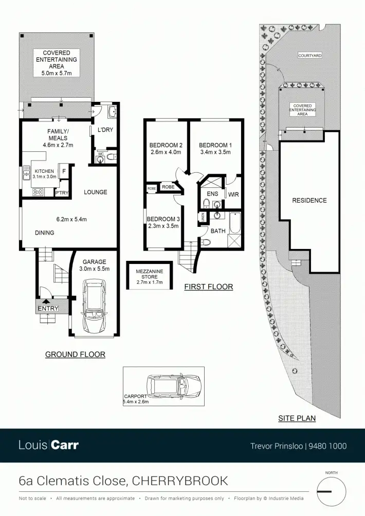 Floorplan of Homely semi-detached listing, 6A Clematis Close, Cherrybrook NSW 2126