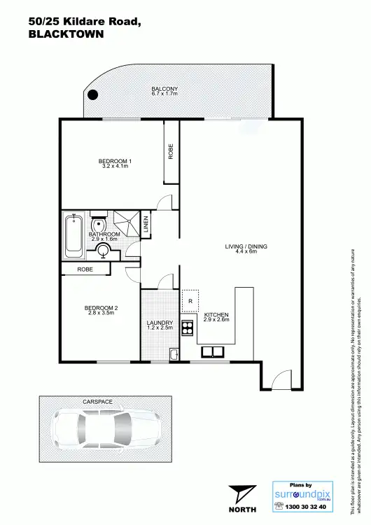 Floorplan of Homely unit listing, Address available on request