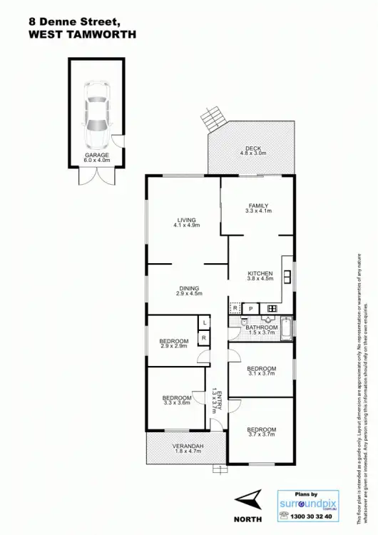 Floorplan of Homely house listing, 8 Denne Street, Tamworth NSW 2340