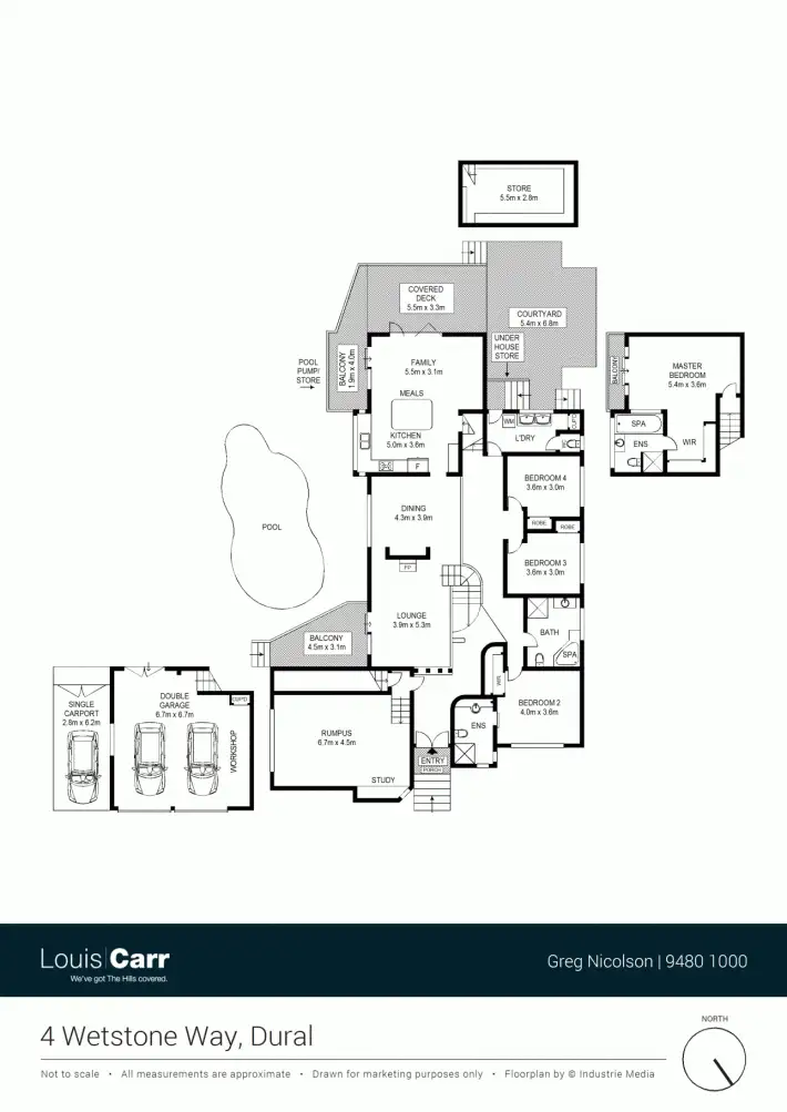 Floorplan of Homely house listing, 4 Wetstone Way, Dural NSW 2158