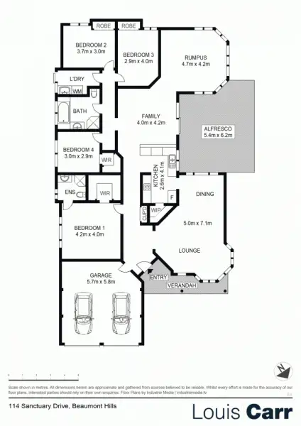 Floorplan of Homely house listing, 114 Sanctuary Drive, Beaumont Hills NSW 2155