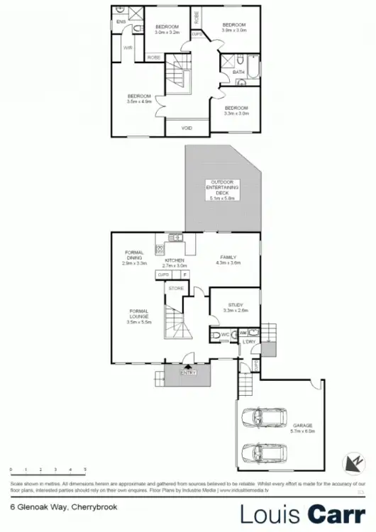 Floorplan of Homely house listing, 6 Glenoak Way, Cherrybrook NSW 2126