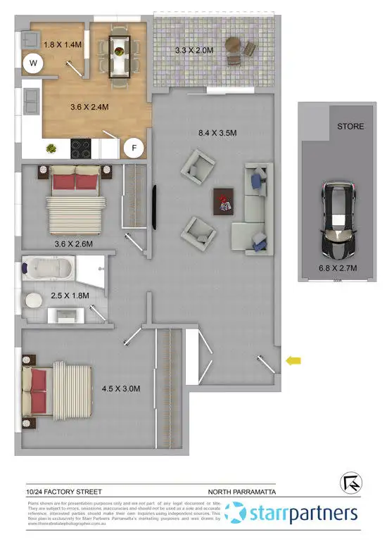 Floorplan of Homely apartment listing, 10/24 Factory Street, North Parramatta NSW 2151
