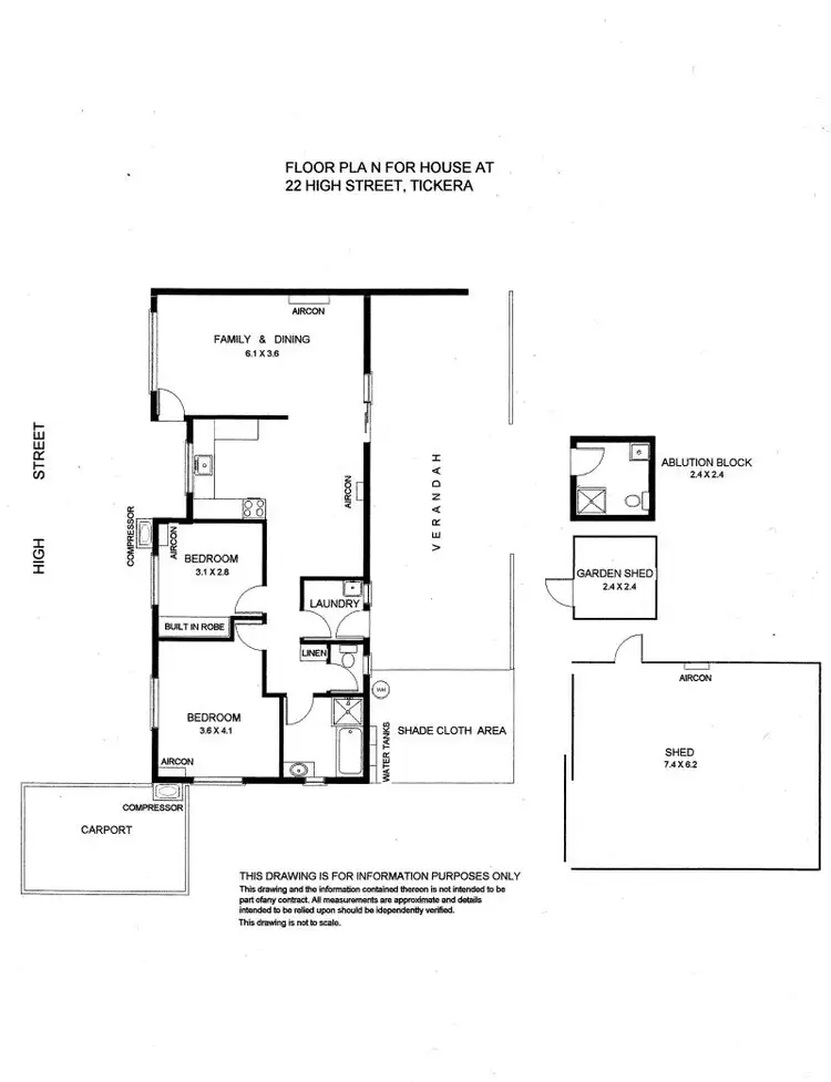 Floorplan of Homely house listing, 22 High Street, Tickera SA 5555