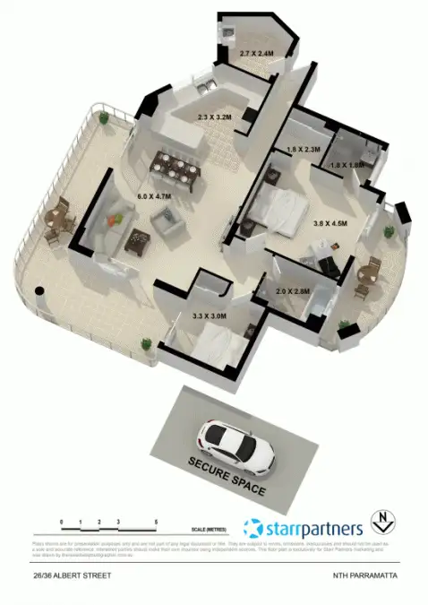 Floorplan of Homely unit listing, 26/34-36 Albert Street, North Parramatta NSW 2151