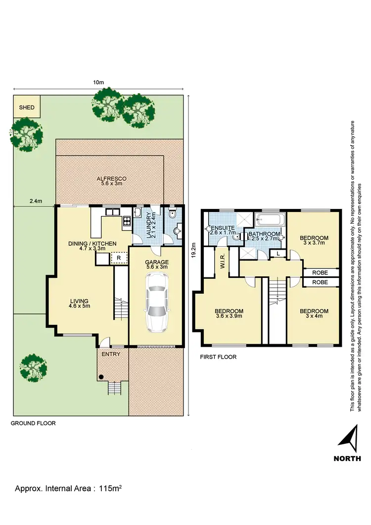 Floorplan of Homely townhouse listing, 16 St Pauls Way, Blacktown NSW 2148
