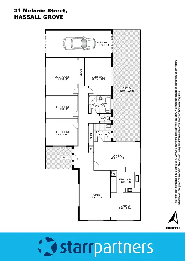 Floorplan of Homely house listing, 31 Melanie Street, Hassall Grove NSW 2761