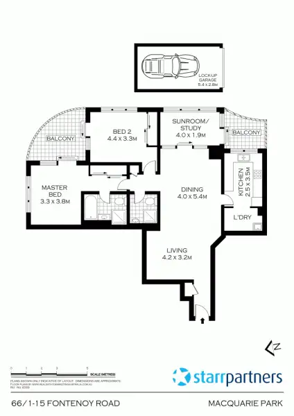 Floorplan of Homely apartment listing, 66/1-15 Fontenoy Rd, Macquarie Park NSW 2113