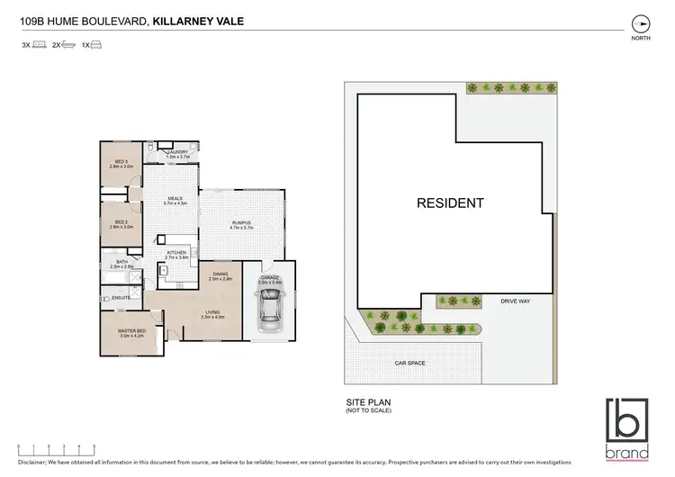 Floorplan of Homely villa listing, 109B Hume Boulevard, Killarney Vale NSW 2261