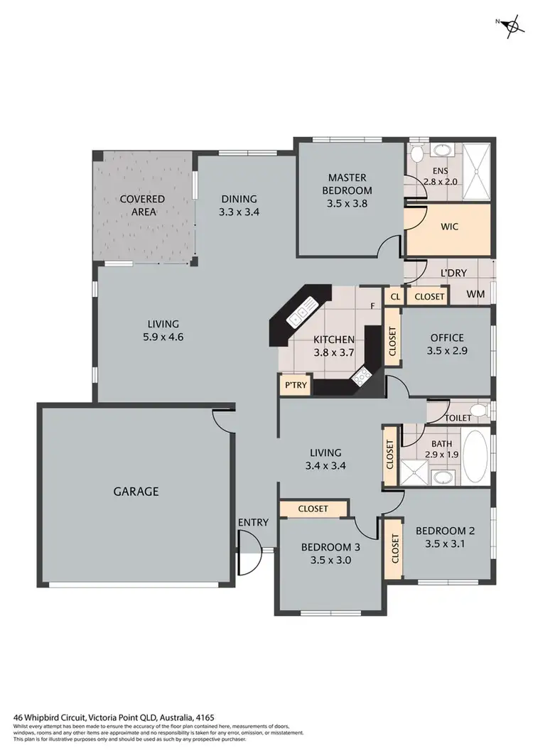 Floorplan of Homely house listing, 46 Whipbird Circuit, Victoria Point QLD 4165