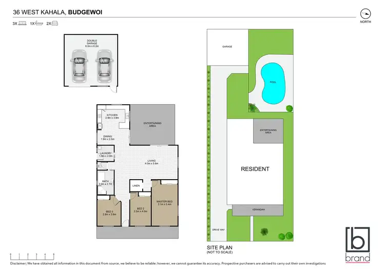Floorplan of Homely house listing, 36 West Kahala Avenue, Budgewoi NSW 2262