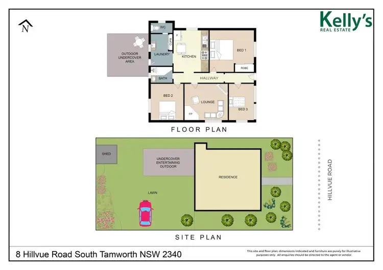 Floorplan of Homely house listing, 8 Hillvue Road, South Tamworth NSW 2340