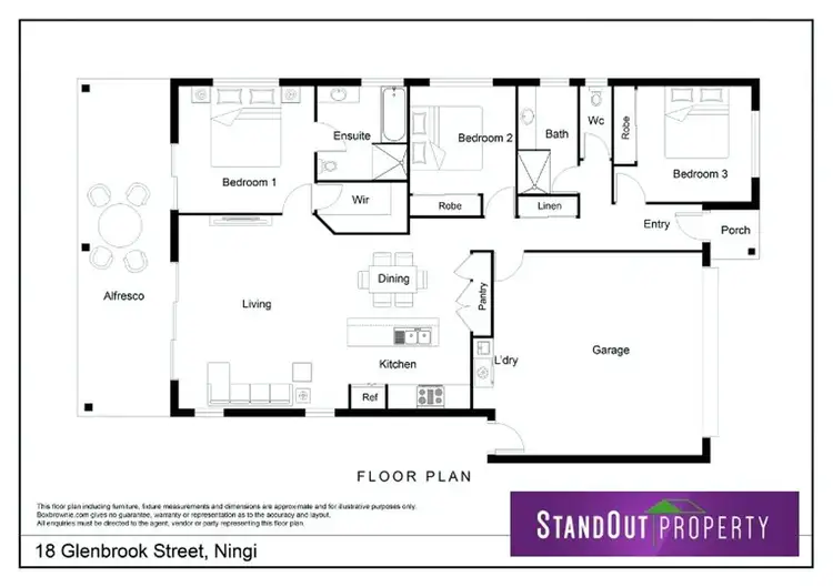 Floorplan of Homely house listing, 18 Glenbrook Street, Ningi QLD 4511