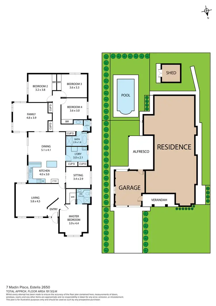Floorplan of Homely house listing, 7 Madin Place, Estella NSW 2650