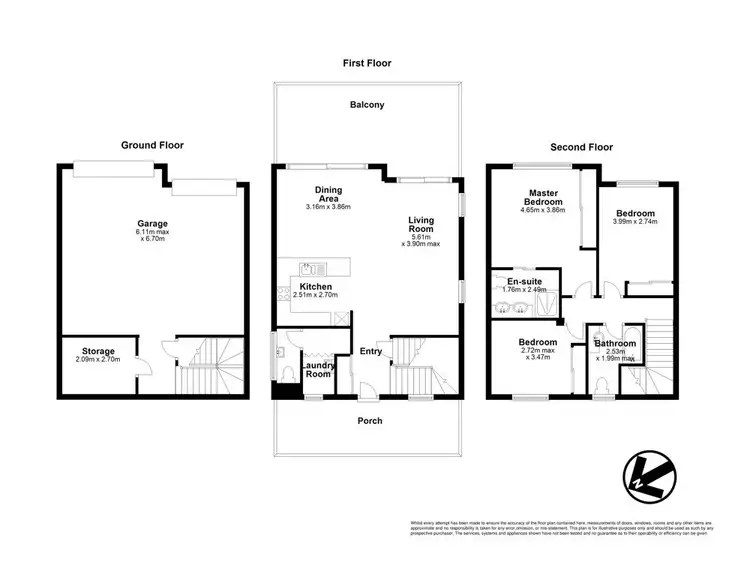 Floorplan of Homely townhouse listing, 10 Murruba Street, Paddington QLD 4064