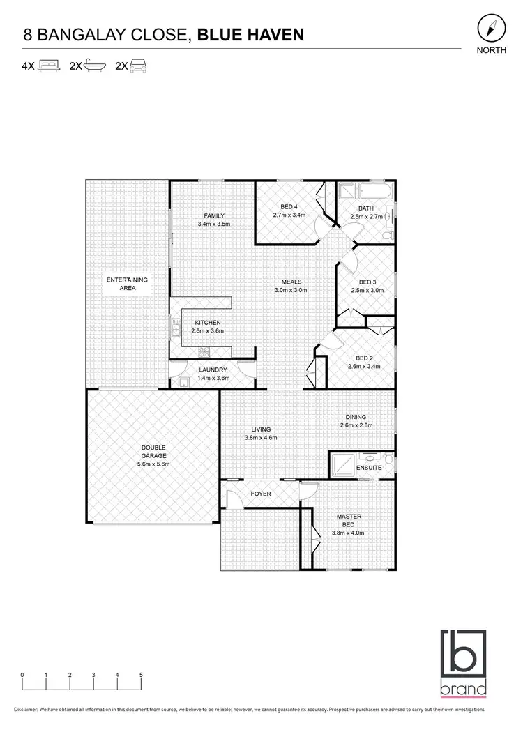 Floorplan of Homely house listing, 8 Bangalay Close, Blue Haven NSW 2262