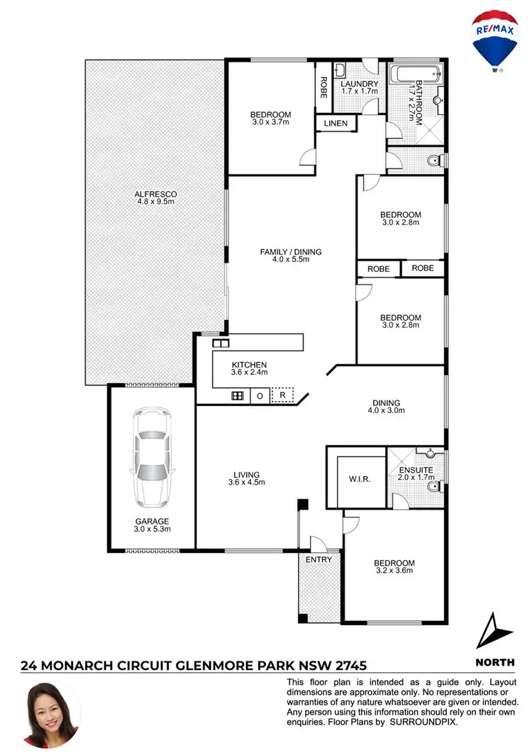 Floorplan of Homely house listing, 24 MONARCH CIRCUIT, Glenmore Park NSW 2745