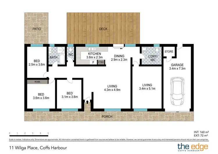 Floorplan of Homely house listing, 11 Wilga Place, Coffs Harbour NSW 2450