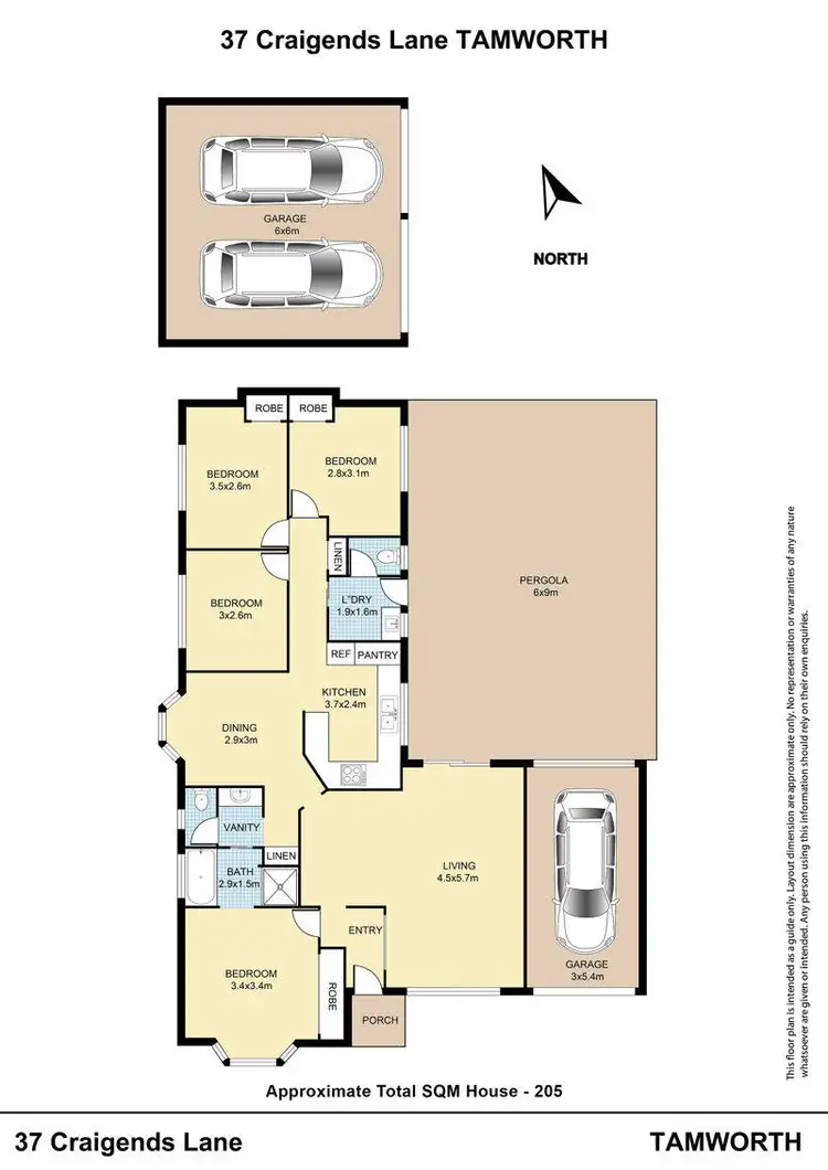 Floorplan of Homely house listing, 37 Craigends Lane, Tamworth NSW 2340