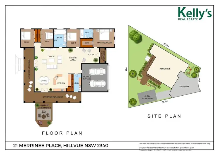 Floorplan of Homely house listing, 21 Merrinnee Place, Tamworth NSW 2340