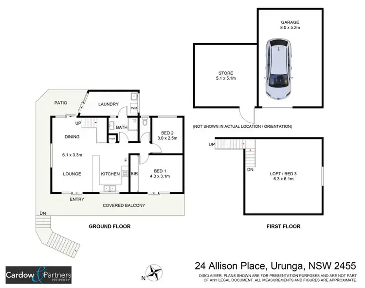 Floorplan of Homely house listing, 24 Allison Place, Urunga NSW 2455