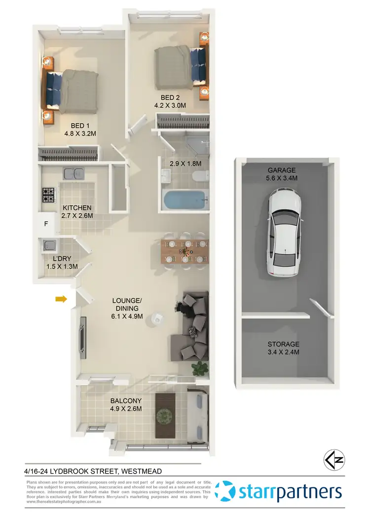 Floorplan of Homely unit listing, 4/16-24 Lydbrook Street, Westmead NSW 2145