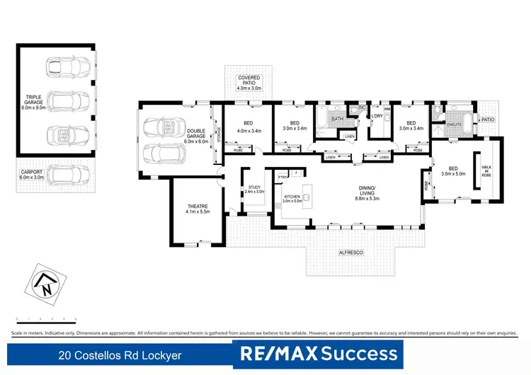 Floorplan of Homely rural property listing, 20 Costellos Road, Upper Lockyer QLD 4352