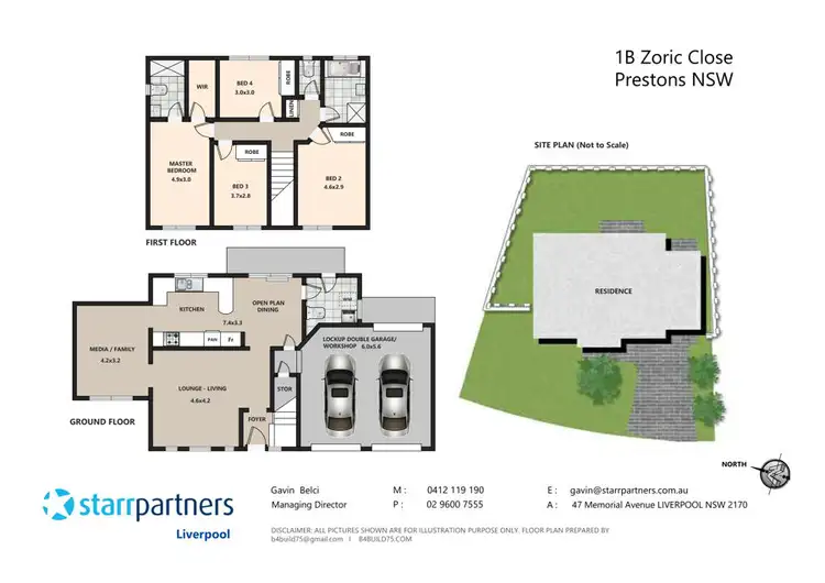 Floorplan of Homely house listing, 1B Zoric Close, Prestons NSW 2170
