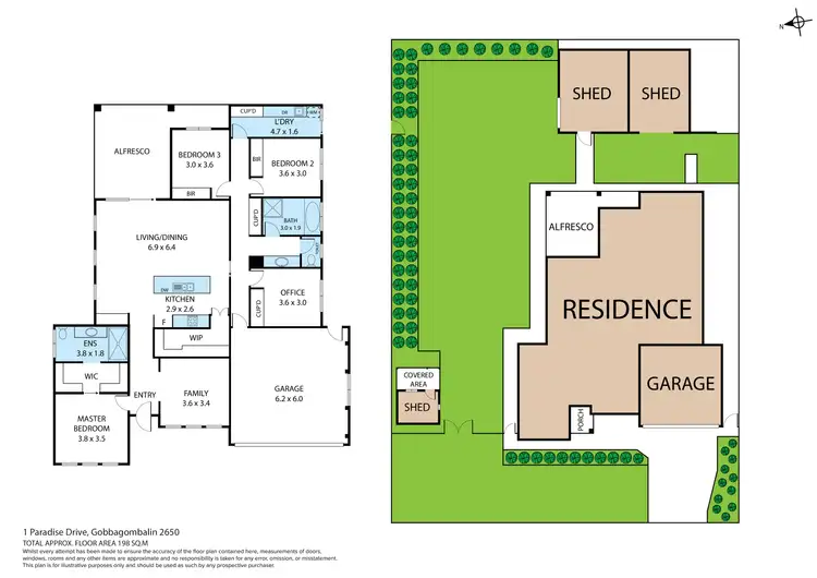 Floorplan of Homely house listing, 1 Paradise Drive, Gobbagombalin NSW 2650