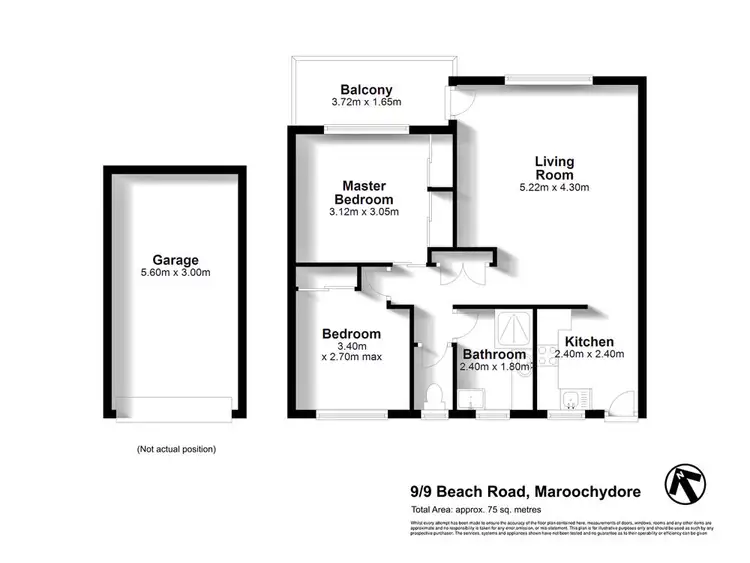 Floorplan of Homely unit listing, 9/9 Beach Road, Maroochydore QLD 4558