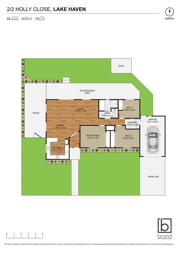 Floorplan of Homely house listing, 2/2 Holly Close, Lake Haven NSW 2263