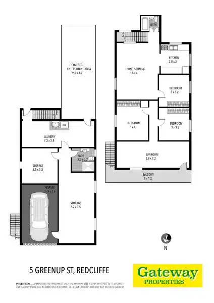 Floorplan of Homely house listing, 5 GREENUP STREET, Redcliffe QLD 4020