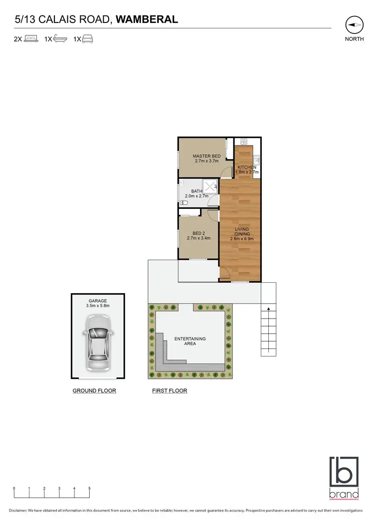 Floorplan of Homely house listing, 5/13 Calais Road, Wamberal NSW 2260