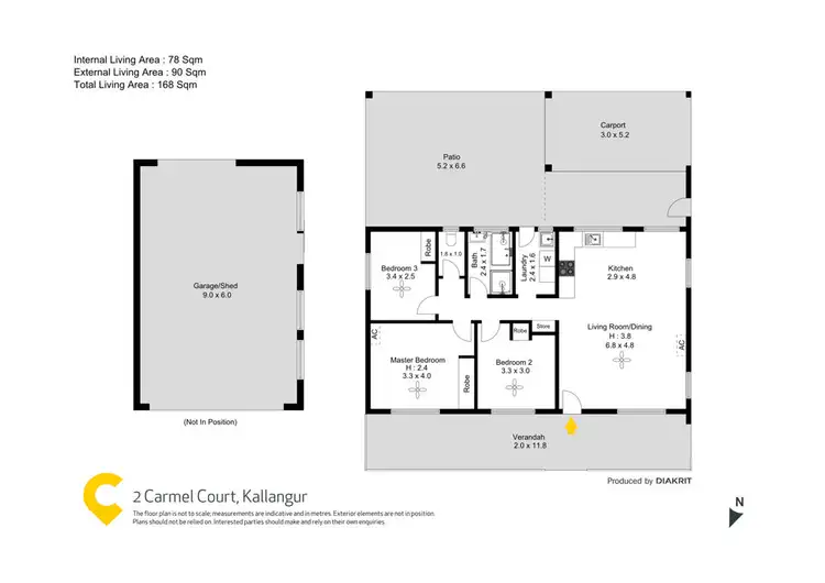 Floorplan of Homely house listing, 2 Carmel Court, Kallangur QLD 4503