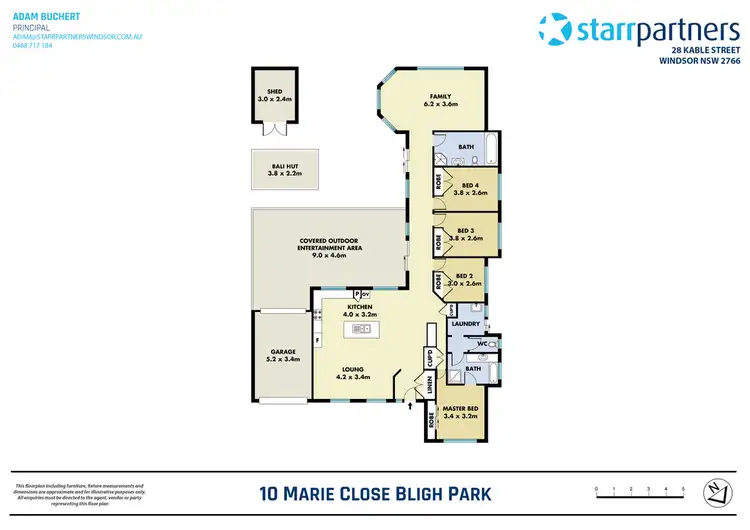 Floorplan of Homely house listing, 10 Marie Close, Bligh Park NSW 2756