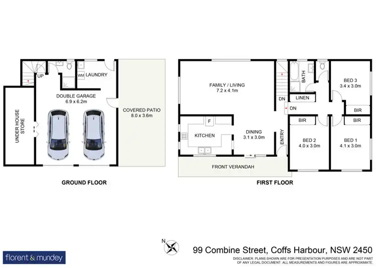 Floorplan of Homely house listing, 99 Combine St, Coffs Harbour NSW 2450