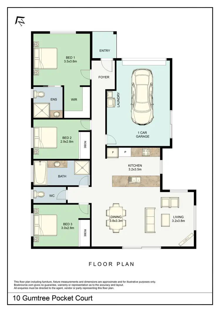 Floorplan of Homely house listing, 10 Gumtree Pocket Court, Little Mountain QLD 4551