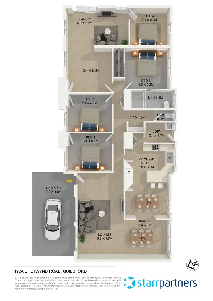 Floorplan of Homely house listing, 192a Chetwynd Road, Guildford NSW 2161